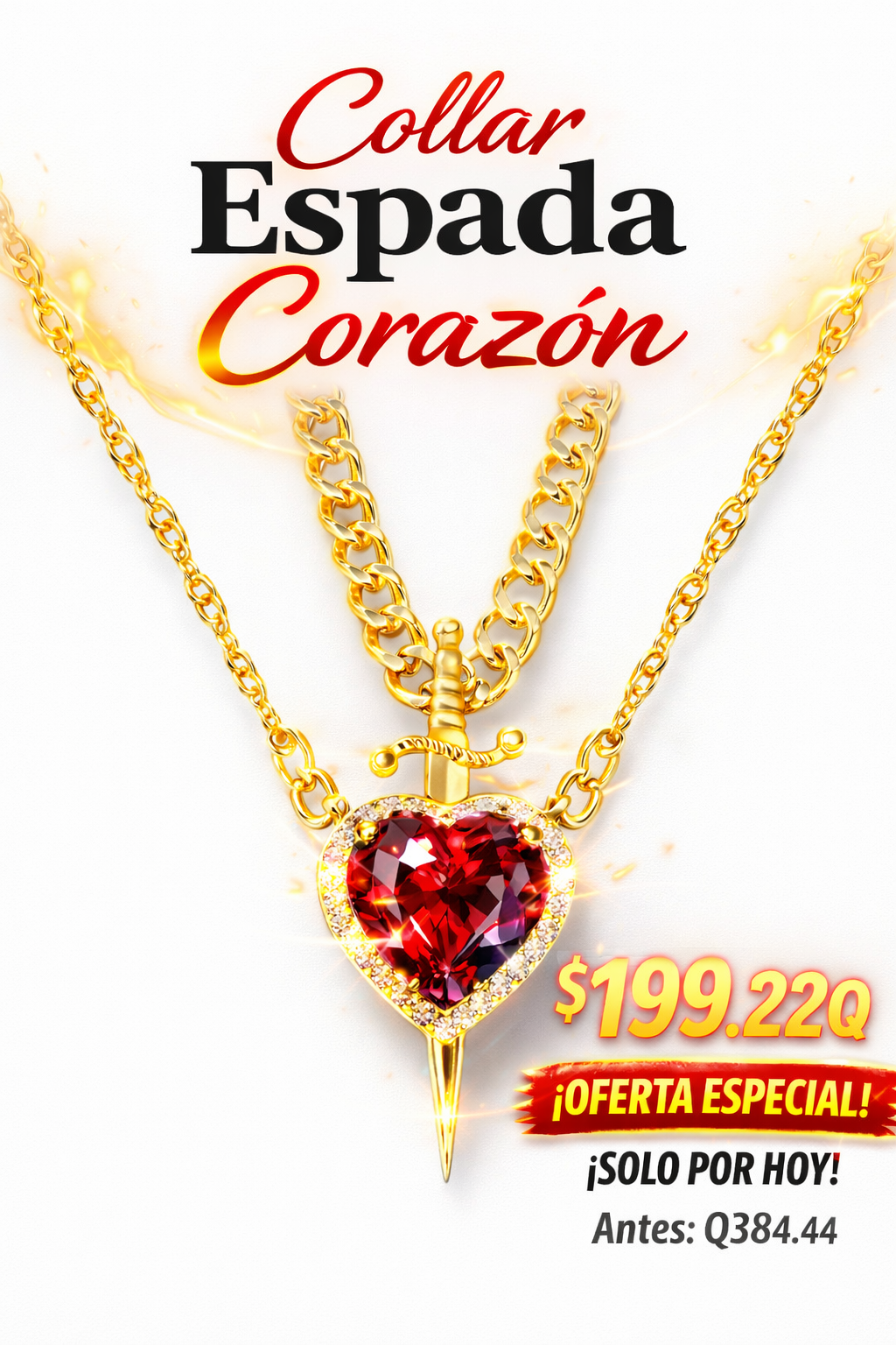 Collar espada Corazon